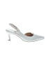 27 EDIT 100% Leather White Heels Size 8 1/2 - photo 1
