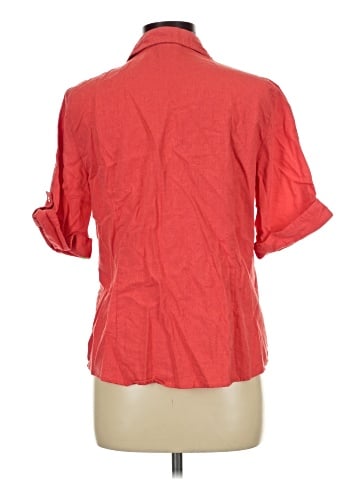 Jaclyn Smith 3/4 Sleeve Button-Down Shirt (view 2)
