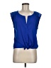 American Eagle Outfitters 100% Polyester Blue Sleeveless Blouse Size M - photo 1