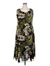 Studio 1 100% Polyester Floral Green Casual Dress Size 18 - photo 1