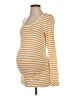 a:glow Yellow White Long Sleeve Top Size Sm Maternity - photo 1