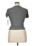 Love Streak Gray Short Sleeve Top Size XL - photo 2