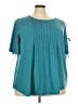 BLOOMCHIC Teal Short Sleeve T-Shirt Size 22 - photo 1