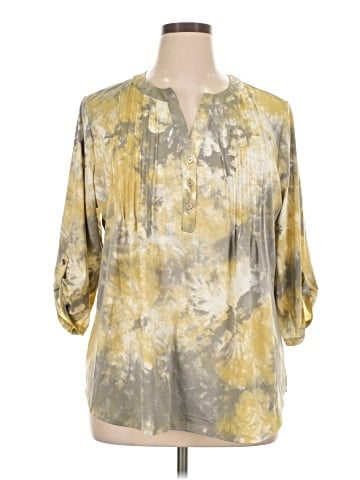 Notations 3/4 Sleeve Blouse (view 1)