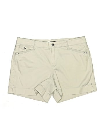 White House Black Market Khaki Shorts (view 1)