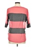 Lucca Couture Color Block Gray 3/4 Sleeve Top Size M - photo 2