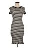ModCloth Stripes Gray Casual Dress Size M - photo 1