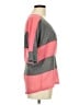 Lucca Couture Color Block Gray 3/4 Sleeve Top Size M - photo 4