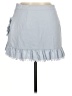 Superdown 100% Cotton Solid Blue Denim Skirt Size M - photo 2