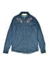 Shyanne 100% Cotton Paisley Blue Long Sleeve Button-Down Shirt Size S (youth) - photo 1