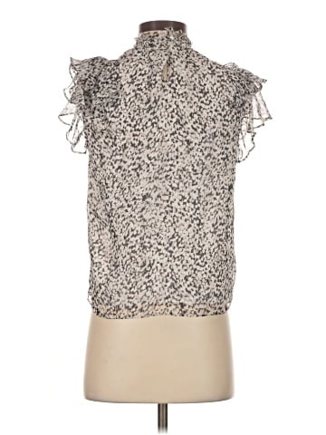 Intermix Sleeveless Silk Top (view 2)