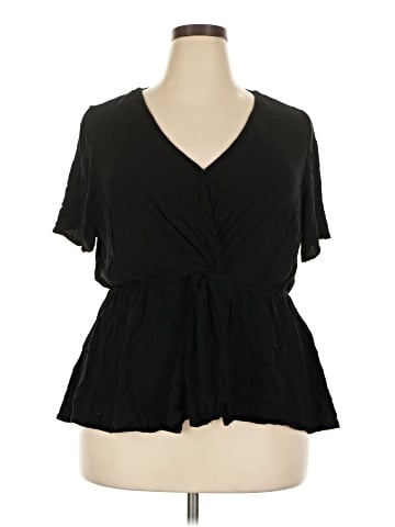 City Chic Short Sleeve Blouse (view 1)