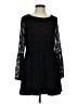 Topshop 100% Polyester Black Casual Dress Size 4 - photo 1