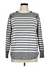Liz Claiborne Stripes Gray Pullover Sweater Size XL - photo 1