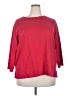 Bechamel 100% Cotton Red 3/4 Sleeve Top Size 2X - photo 1