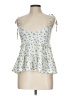 E&M Collection Blue Sleeveless Blouse Size L - photo 1
