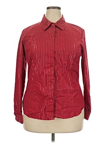 Jaclyn Smith Long Sleeve Button-Down Shirt (view 1)