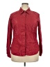 Jaclyn Smith Stripes Red Long Sleeve Button-Down Shirt Size XXL - photo 1