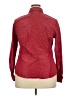Jaclyn Smith Stripes Red Long Sleeve Button-Down Shirt Size XXL - photo 2