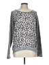 Kut from the Kloth 100% Rayon Animal Print Gray Pullover Sweater Size L - photo 1