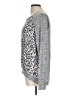 Kut from the Kloth 100% Rayon Animal Print Gray Pullover Sweater Size L - photo 5