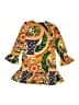 Lands' End Print Orange Dress Size 6 - photo 2