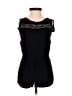 Joey B 100% Rayon Solid Black Romper Size M - photo 1