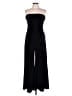 Shape FX Solid Black Jumpsuit Size L - photo 1