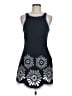 Maje 100% Polyester Graphic Blue Casual Dress Size EU (FR) 38 / US 6 - photo 1