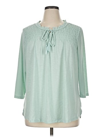 Christopher & Banks 3/4 Sleeve Blouse (view 1)