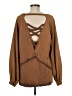 Pol Brown Pullover Sweater Size M - photo 2