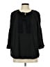 Daniel Rainn 100% Polyester Black Long Sleeve Henley Size L - photo 1