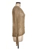 Apostrophe Metallic Tan Cardigan Size M - photo 4
