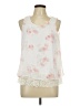 Status by Chenault 100% Polyester Ivory Tank Top Size L - photo 1