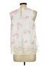 Status by Chenault 100% Polyester Ivory Tank Top Size L - photo 2