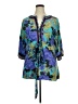 Monsoon 100% Silk Blue 3/4 Sleeve Silk Top Size 14 - photo 1