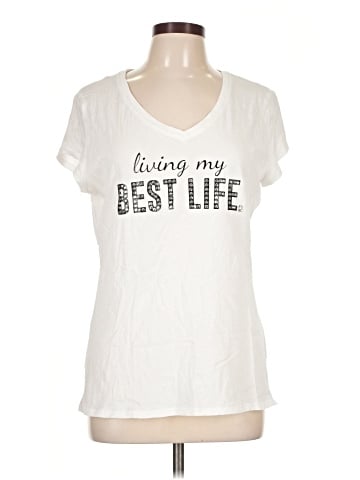 New York & Company Short Sleeve T-Shirt (view 1)