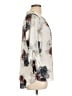 Daniel Rainn 100% Polyester Floral Ivory 3/4 Sleeve Blouse Size L - photo 4