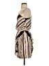 BCBGeneration 100% Polyester Graphic Tan Casual Dress Size 4 - photo 5