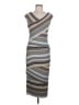 Bailey 44 Stripes Gray Cocktail Dress Size M - photo 1