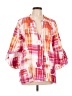 Ali Miles 100% Linen Tie-dye White Jacket Size L - photo 1