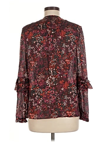 L.K. Bennett Long Sleeve Silk Top (view 2)