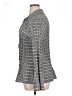 Fred David Print Gray Long Sleeve Blouse Size 1X - photo 5