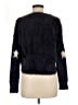 Lush 100% Nylon Stars Black Pullover Sweater Size M - photo 2