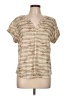 L.L.Bean Tan Short Sleeve Blouse Size L (petite) - photo 1
