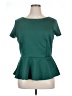 Bisou Bisou 100% Polyester Green Short Sleeve Blouse Size XL - photo 1