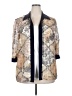 R&M Richards 100% Polyester Print Ivory Blazer Size 18 - photo 1