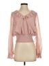 L.K. Bennett 100% Polyester Pink Long Sleeve Blouse Size 4 - photo 1