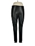 Nordstrom 100% Polyurethane Metallic Black Leggings Size XL - photo 1