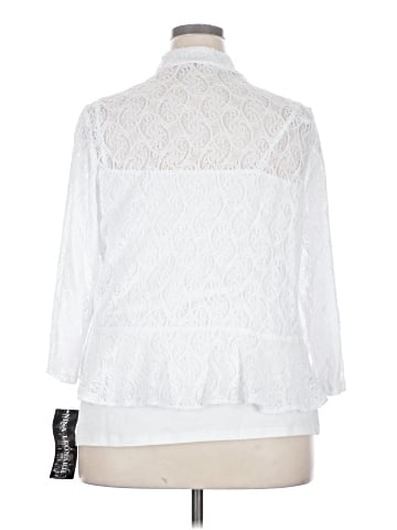 Nina Leonard 3/4 Sleeve Blouse (view 2)